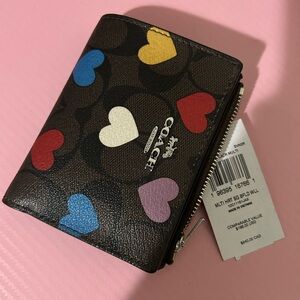 Coach Multi Heart Bifold Wallet